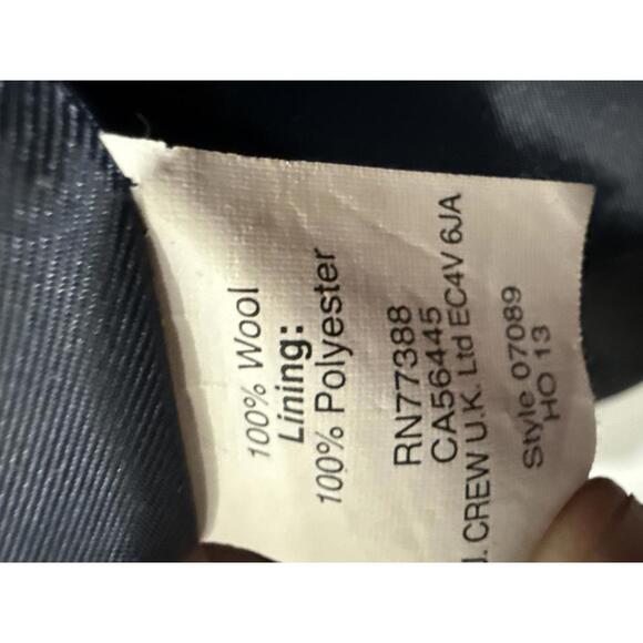 J.Crew Vintage Y2K Women's Buffalo Plaid Wool Peacoat in Red and Navy Blue - Picture 5 of 6